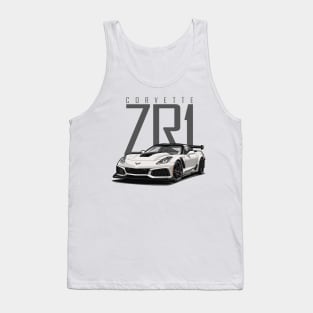 Chevy Corvette C7 ZR1 (Artic White) Tank Top